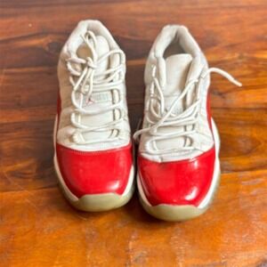 Nike Air Jordan 11 Retro Low 'Cherry' Sneakers Red Size 6Y Teens